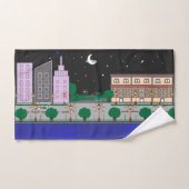 Nachtstad Bad Handdoek (Handdoek)