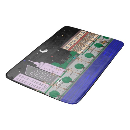 Nachtstad Badmat (Gekanteld)