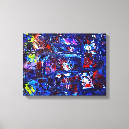 Nachtstad Canvas Afdruk (Voorkant)