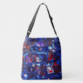 Nachtstad Crossbody Tas (Achterkant)