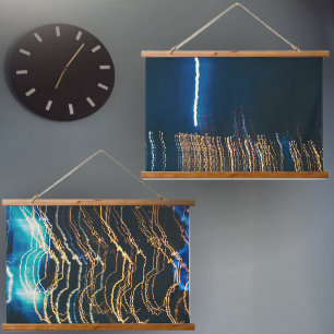 Nachtstad Hangend Wandkleed