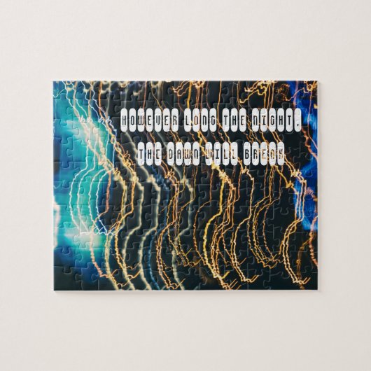 Nachtstad Legpuzzel (Horizontaal)