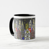 Nachtstad mok (Voorkant links)