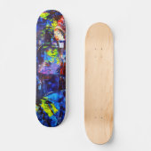 Nachtstad Persoonlijk Skateboard (Voorkant)