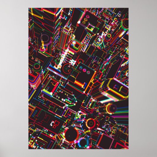 nachtstad poster (Voorkant)