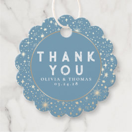 Nachtster Celestial Mystical Dusty Blue Bedankt Bedankjes Labels