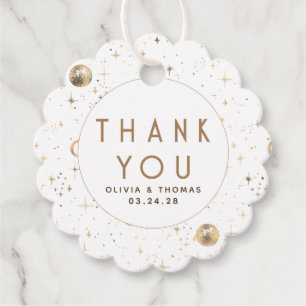 Nachtster Celestial Mystiek Wit Dank u Bedankjes Labels