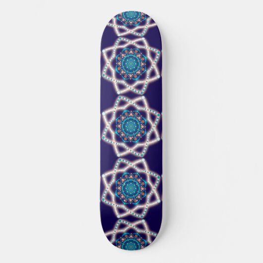 Nachtster Mandala Bloem Persoonlijk Skateboard (Voorkant)