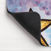 Nachtsterren in waterverf muismat (Hoek)