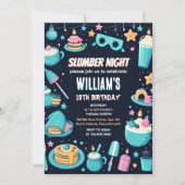 nachtsterren Sleepover Slumber Party 13e verjaarda Kaart (Voorkant)