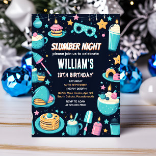 nachtsterren Sleepover Slumber Party 13e verjaarda Kaart