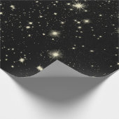 Nachtsterren sterrenhemelhemel cadeaupapier (Hoek)