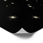 Nachtsterren sterrenhemelhemel poster (Hoek)