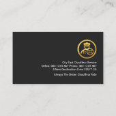 Nachttaxi City Lights Bokeh Visitekaartje (Achterkant)