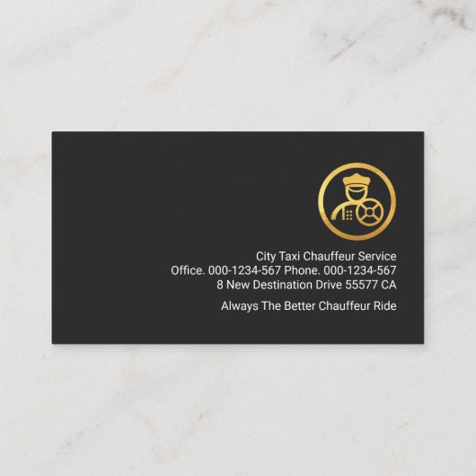 Nachttaxi City Lights Bokeh Visitekaartje (Achterkant)