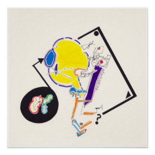 Nachttekening 15 van Pascale Baud P Poster