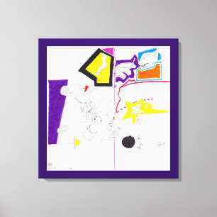 Nachttekening en nap tekening 02 Canvasafdruk Canvas Afdruk