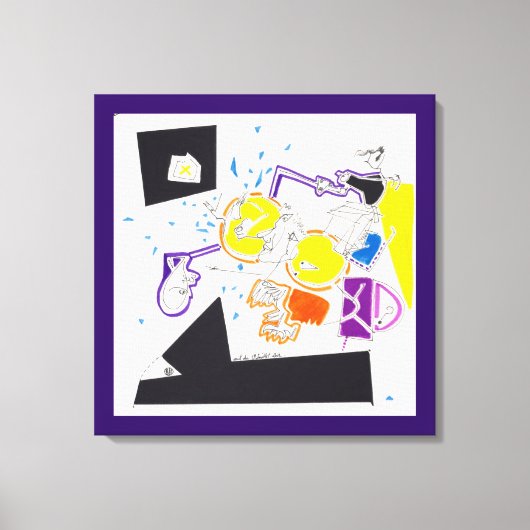 Nachttekening en nap tekening 09 Canvasafdruk Canvas Afdruk (Voorkant)