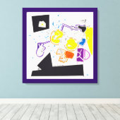 Nachttekening en nap tekening 09 Canvasafdruk Canvas Afdruk (Insitu (Houten vloer))