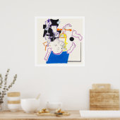 Nachttekening en nap tekening 14 door PBaud Archiv Poster (Keuken)