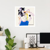 Nachttekening en nap tekening 14 door PBaud Archiv Poster (Thuiskantoor)