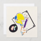 Nachttekening en nap tekening 15 Vreemde vierkant Kaart (Voorkant / Achterkant)