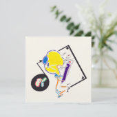 Nachttekening en nap tekening 15 Vreemde vierkant Kaart (Staand voorkant)