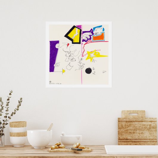 Nachttekening en nap Tekeningen 2 van het archiefb Poster (Keuken)