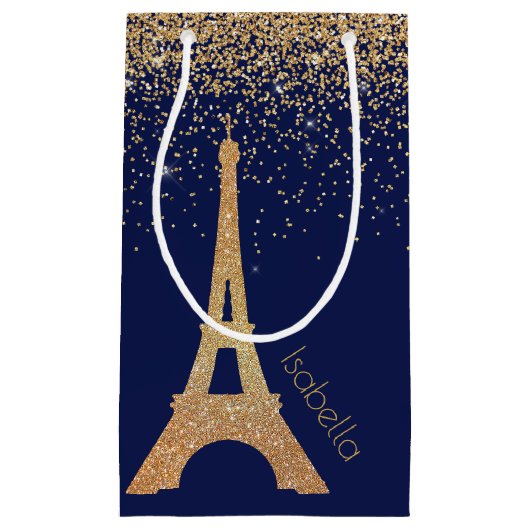 Nachttijd in Paris Gift Bag Klein Cadeauzakje (Voorkant)