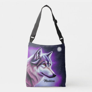 Nachttijd Mystical Wolf Crossbody Bag Crossbody Tas