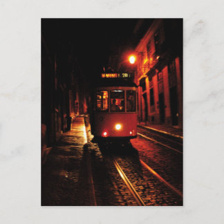 Nachttram in Lissabon Briefkaart