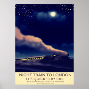 Nachttrein naar Londen. Poster