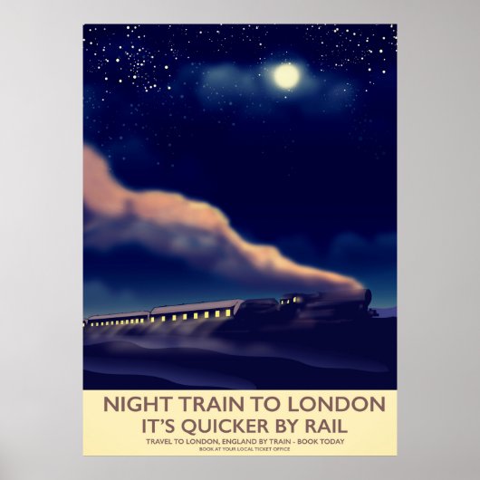 Nachttrein naar Londen. Poster (Voorkant)