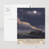 Nachttrein naar Oxford Briefkaart (Voorkant / Achterkant)