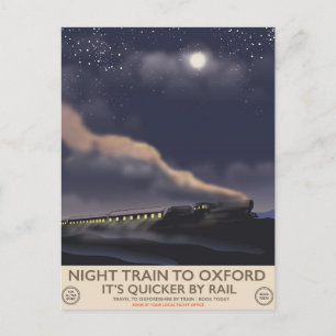 Nachttrein naar Oxford Briefkaart