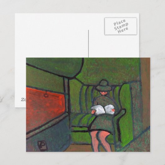 Nachttreinen briefkaart (Voorkant / Achterkant)