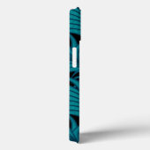 Nachttropische Blauwgroen palmbladeren Case-Mate iPhone Case (Achterkant / Rechts)