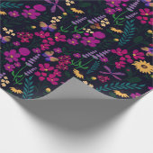 Nachttuin Bloemen Botanisch Cadeaupapier (Hoek)