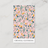 Nachttuin Botanische Chic Modern Hang Label (Voorkant)