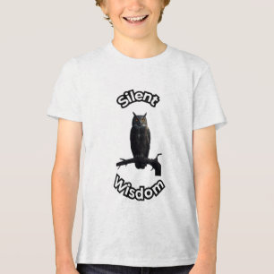 **Nachtuil Bosuil – Realistische Nachtuil Illustr Tri-Blend Shirt