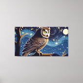 Nachtuil Canvas Afdruk (Voorkant)