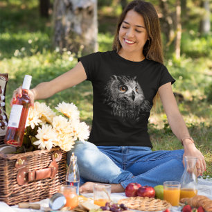 Nachtuil Grafisch Wild Vogel T-shirt