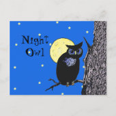 Nachtuil in het Moon Briefkaart (Voorkant)