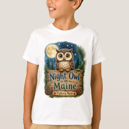 Nachtuil in Maine Fryeburg Kids T-shirt