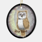 Nachtuil keramisch ornament (Links)