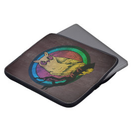 Nachtuil kleurenspectrum laptop sleeve