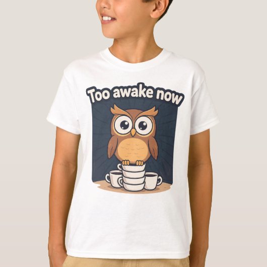 Nachtuil Meme Cartoon T-Shirt (Voorkant)