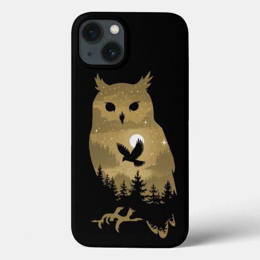 nachtuil-silhouet Case-Mate iPhone case (Achterkant)