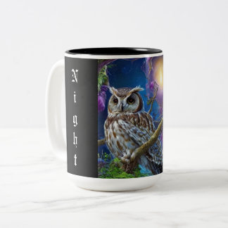 Nachtuil Tweekleurige Koffiemok