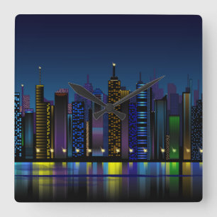 nachtuurklok vierkante klok